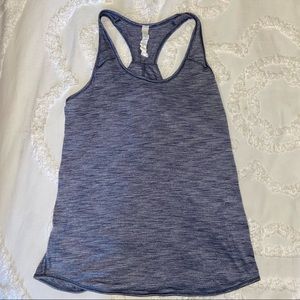 Lululemon Blue Marled Tank Top